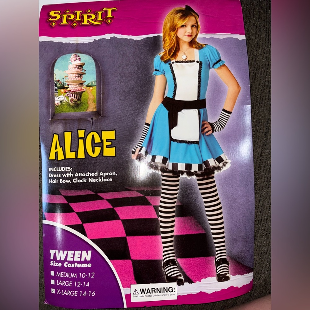 Blue Alice Tween Costume